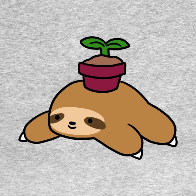 Potted Plant Sloth by saradaboru